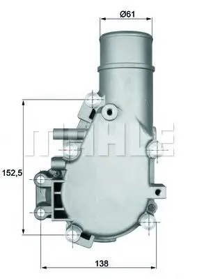 Caixa do termostato Iveco Stralis I